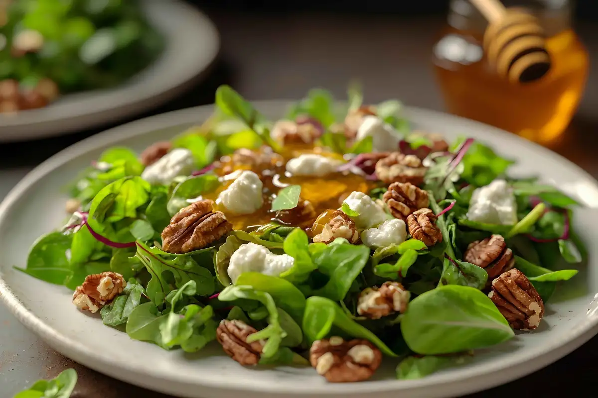 Salade chèvre miel