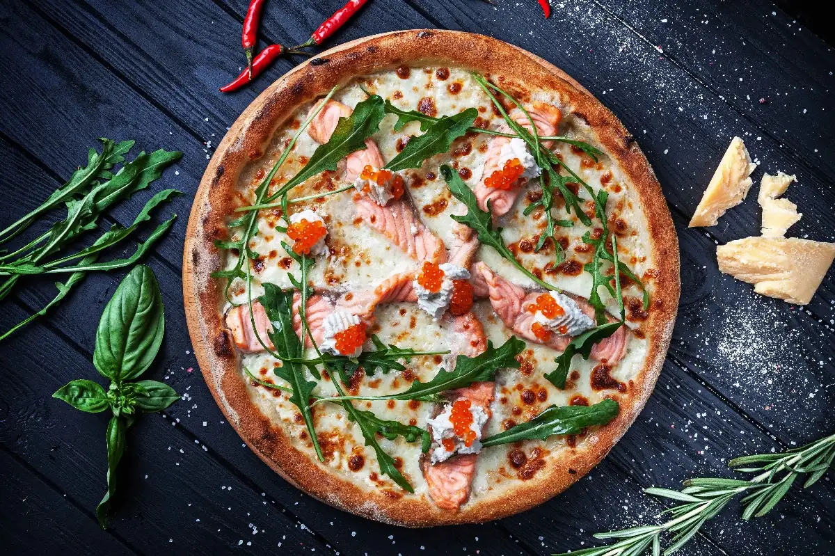Pizza saumon